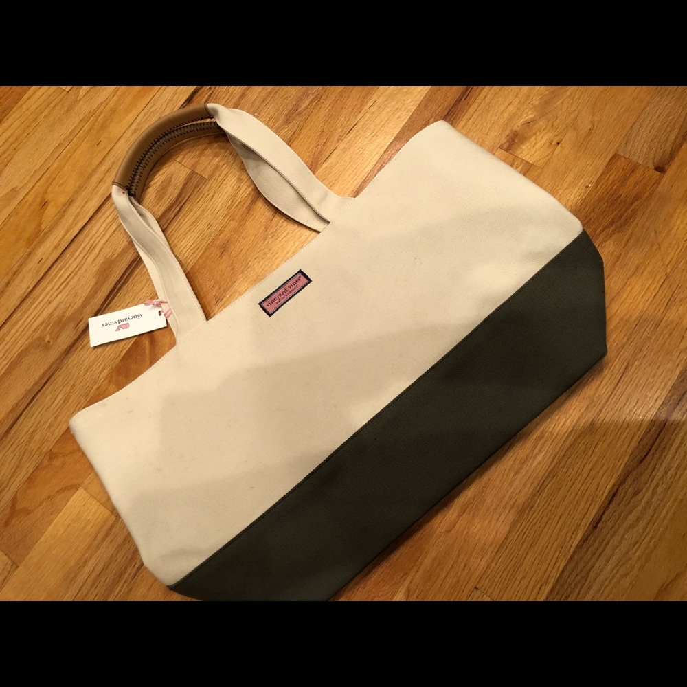 Vineyard Vines Large Tote Bag - Sage Olive